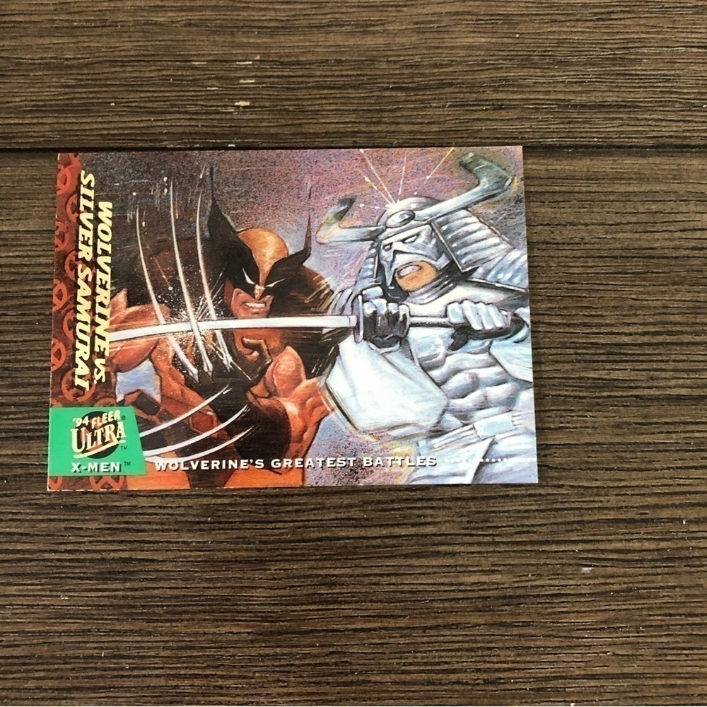X-men ’94 Fleer Ultra trading card: Wolverine’s Greatest Battles: